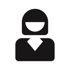 Businesswoman icon vector