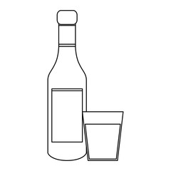 Cocktails and drinks in black and white