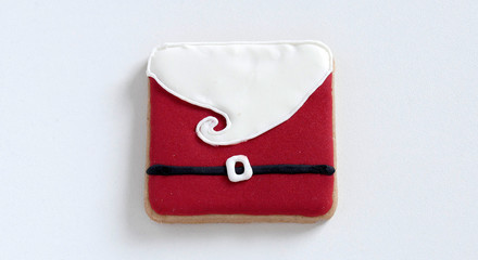  Christmas cookies, Santas Beard, Christmas tree, gingerbread isolated on white background for Christmas party holiday homemade food