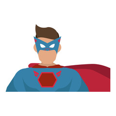 Superhero character cartoon