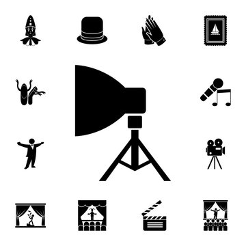studio light icon. Detailed set of theater icons. Premium graphic design. One of the collection icons for websites, web design, mobile app