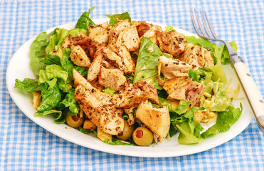 Blackened Chicken Breast Salad