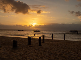 sunset on beach