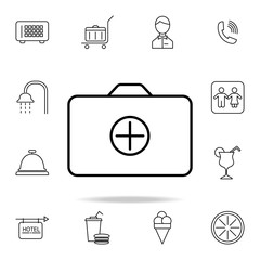 adding a folder icon. Element of simple icon for websites, web design, mobile app, info graphics. Thin line icon for website design and development, app development on white background