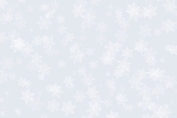 Winter Snowflakes on a silver