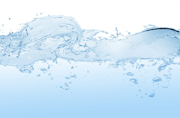 water splash on white backgound,water