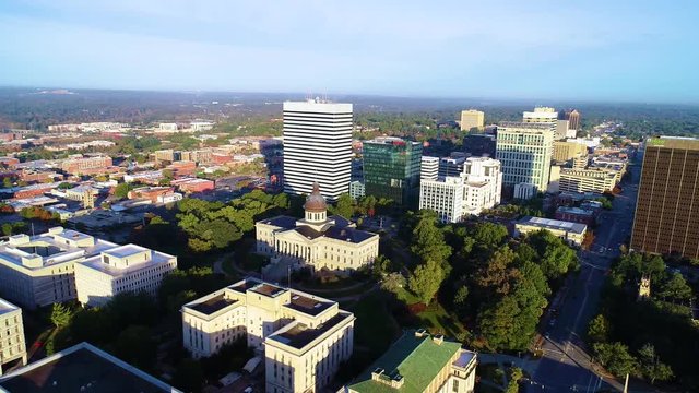 Columbia South Carolina Skyline Aerial