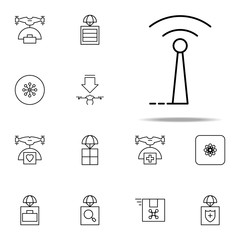 antenna icon. Drones icons universal set for web and mobile