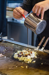 chef preparing food in the kitchen