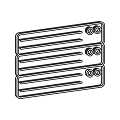 server icon. Element of cyber security for mobile concept and web apps icon. Thin line icon for website design and development, app development