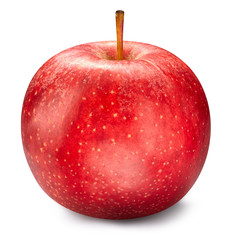 Red apple isolated on white