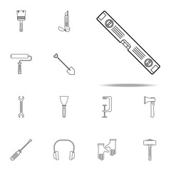 bubble level meter icon. Home repair tool icons universal set for web and mobile