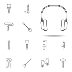 headphones from noise icon. Home repair tool icons universal set for web and mobile
