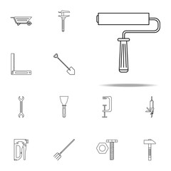 paint roller icon. Home repair tool icons universal set for web and mobile