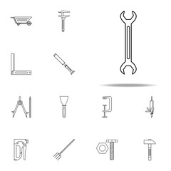 Fototapeta premium wrench icon icon. Home repair tool icons universal set for web and mobile