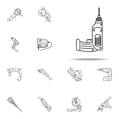 hand drill icon. Home repair tool icons universal set for web and mobile