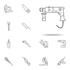 Fototapeta premium puncher icon. Home repair tool icons universal set for web and mobile