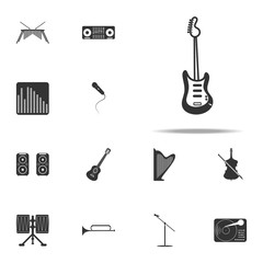 electronic guitar icon. Music Instruments icons universal set for web and mobile
