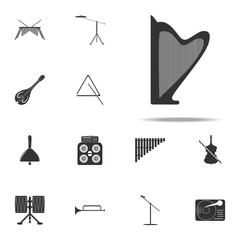 harp icon. Music Instruments icons universal set for web and mobile
