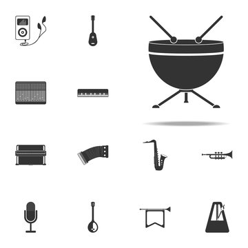 Kettle-drum icon. Music Instruments icons universal set for web and mobile