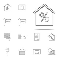 house at interest icon. web icons universal set for web and mobile