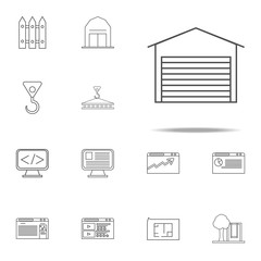 garage icon. web icons universal set for web and mobile