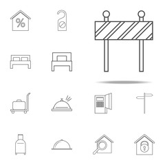 road barrier icon. web icons universal set for web and mobile