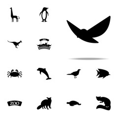 silhouette of a bird icon. zoo icons universal set for web and mobile