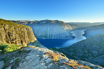 trolltunga mountain at norway