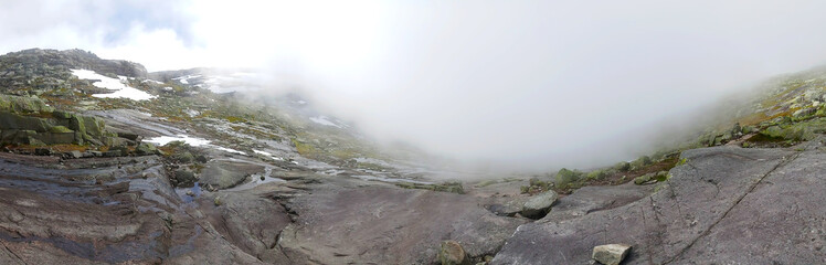 trolltunga trail at Norway