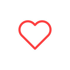 Trendy line heart icon. Vector illustration for concepts of love, romance, health. Valentine's day and wedding symbol