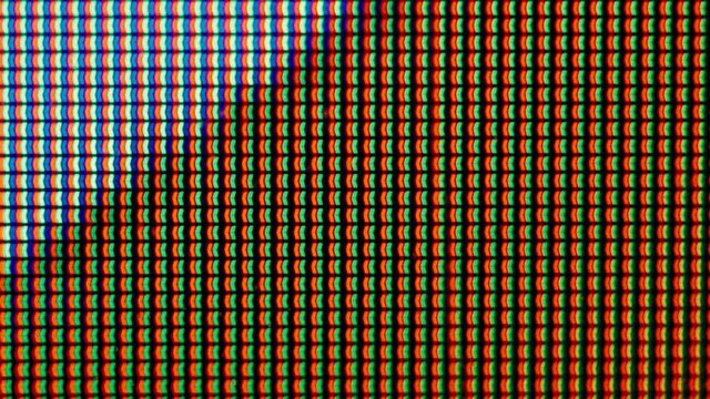 Monitor pixels under magnification