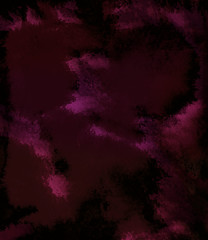 Wild and vibrant abstract watercolor or ink painting on grunge paper texture.