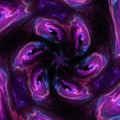 Obraz premium Abstract cosmic background for creative graphic design products decoration. Fashion backdrop pattern. Magic wallpaper. Purple and violet deep colors. Digital watercolor and oil painting. Mystery glow.
