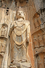 Longmen Grottoes : The Bodhisattava sculptures of Fengxian Cave (or Li Zhi Cave) The world heritage...
