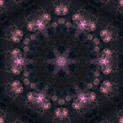 Abstract cosmic background for creative graphic design products decoration. Fashion backdrop pattern. Magic wallpaper. Purple and violet deep colors. Digital watercolor and oil painting. Mystery glow.