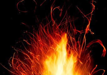 Abstract blaze fire flames texture background