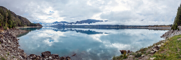 Hawea Lake Panorama. New Zealand