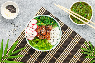 Hawaiian tuna poke bowl