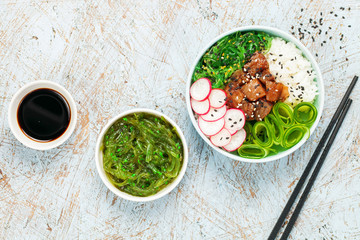 Hawaiian tuna poke bowl