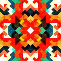 pixels beautiful abstract geometric seamless pattern illustration