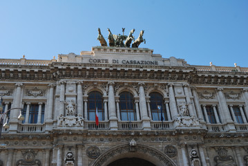 Fototapeta premium Rome - corte di cassazione palace high justice in Italy.