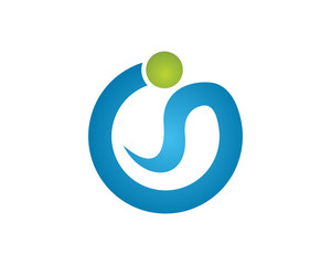 i ig is letter worm logo