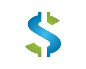 S dollar logo icon template