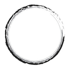 Grungy black and white circle pattern