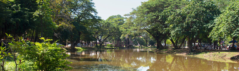 Waterwheel in the river of Siem Reap, Cambodia