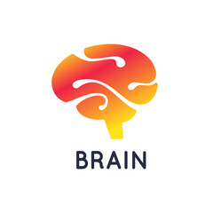 Vector logo brain