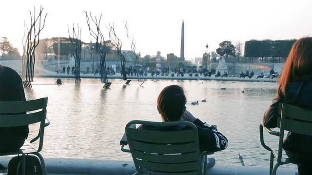 Tuileries Garden, In Paris.