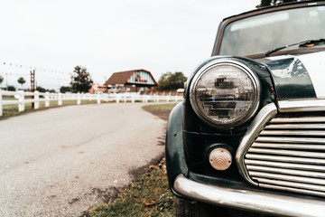 Fototapeta premium head light of old car