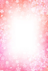 桜　春　年賀状　背景